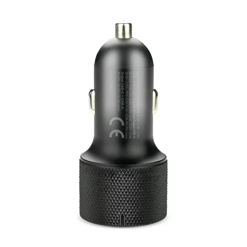 Auto lādētājs everActive CC-50Q QC3.0 75W ar Quick Charge 3.0 atbalstu un USB portiem