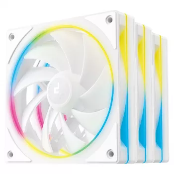 Datoru dzesēšanas ventilatori DeepCool FL12R SE 3in1 White — 3 ventilatoru komplekts, balts