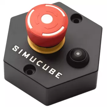 Simucube Premium Torque off poga, Melna/Sarkana, 120×120×70 mm