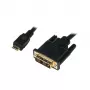 Mini HDMI uz DVI-D kabelis M/M, 1m, melns