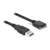 USB kabelis DeLOCK 83599 USB 3.2 Gen 1 3m USB A Micro-USB B Melns