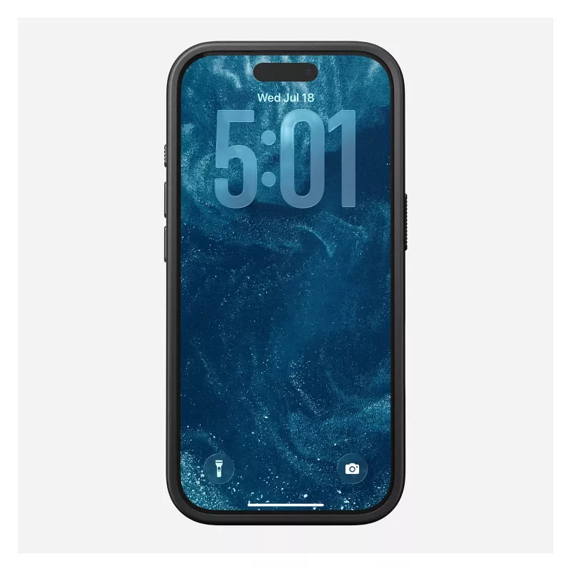 Mobilā telefona maciņš Nomad NM014001858 Apple iPhone 17 Pro, 16 cm (6,3 collu) ekrānam, Melns