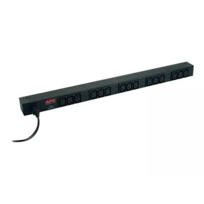 APC RACK PDU BASIC ZERO U 10A 230V strāvas sadalītājs 15 kontaktligzdas 0U Melns