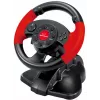 Stūre ESPERANZA EG103 spēļu kontrolieris — PC/PS2/PS3, 13 pogas, vibrācija, akselerometrs, melns/sarkans