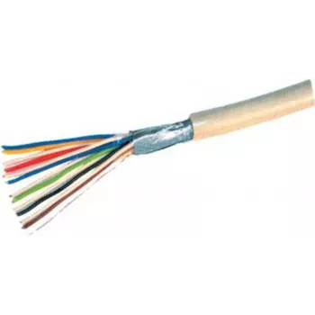 Telefona kabelis ShiverPeaks 76860-25 6x2x0,6 mm apaļš — iegulšanai sienā