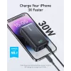 Anker PowerCore 533 - Powerbank - 10000 mAh - 30 W - 3 A (USB-C) - Melns (A1256G12)