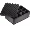 B&W outdoor.cases Type 4000 cietais koferis ar polsterētām starpsienām, melns, 4000/B/RPD