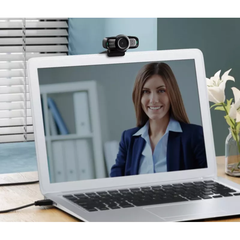 Tīmekļkamera AUKEY PC-LM3 2 MP 1920 x 1080 pikseļi USB 2.0 Melna