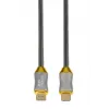 HDMI kabelis IBOX HD08 2 m, HDMI Type A vīriešu–vīriešu, HDMI 2.1, sudraba