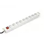 Strāvas sadales bloks PDU Digitus A-19-STRIP-4-IMP, 1U, 9 kontaktligzdas, 10A, 250V, balts