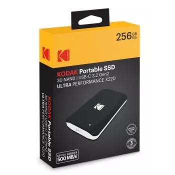 SSD disks Kodak 256GB Portatīvais 2,5 collu 3.2Gen2 X220