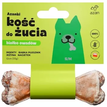 Brit AZANKI Bone ar kukaiņiem un kazenēm S/M 12 cm suņu košļājamā gardums, graudus nesaturošs, 55 g