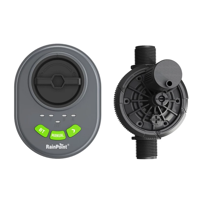Laistīšanas kontrolieris RainPoint HIC406B — 4 zonas, Bluetooth, vadība caur lietotni