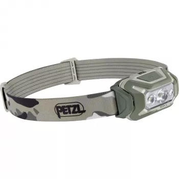 Galvaslampa PETZL Aria 2 rgb-desert — uzlādējama, 200 lūmeni