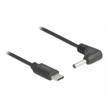 DeLOCK 85393 strāvas kabelis melns 1.5 m USB C 3.5 x 1.35 mm