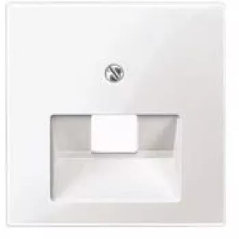 Merten 296225 sienas plāksne / slēdža pārsegs, balta, termoplastiska, viena ligzda