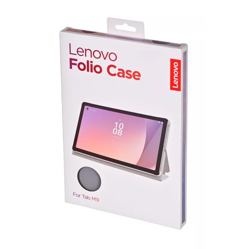 Lenovo ZG38C04869 planšetdatora Tab M9 vāciņš-grāmatiņa, 22,9 cm (9 collas), poliuretāns/polikarbonāts, pelēks
