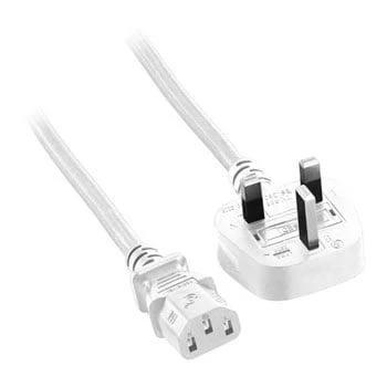 Microconnect PE090420W barošanas kabelis balts 2 m G tipa spraudnis C13 savienotājs