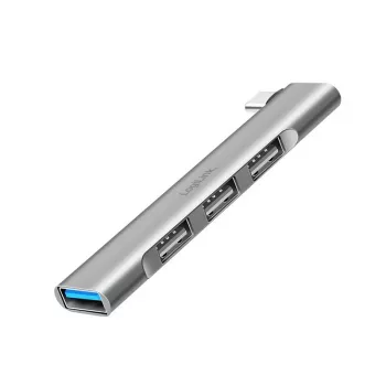 LogiLink USB 3.2 Gen1 Hub 4-portu USB-C 1x USB 3.0 AF 3x USB 2.0 AF UA0437