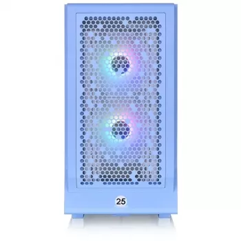 Thermaltake Ceres 330 TG - Midi Tornis - PC - Zils - ATX - EATX - micro ATX - Mini-ITX - SPCC - Rūdīts stikls - 18,5 cm (CA-1Y2-00MFWN-00)