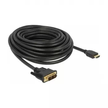 Video kabeļa adapteris DeLOCK 85587 10 m HDMI Type A DVI-D Melns