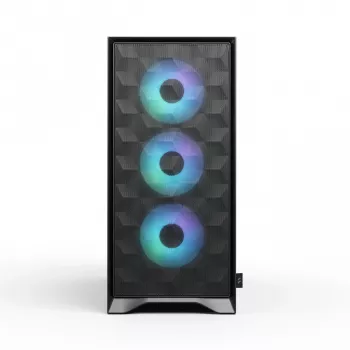 Fractal Design Pop 2 Air Black Solid vidēja torņa PC korpuss — ATX atbalsts, 3x 120 mm priekšējie ventilatori, 2.5/3.5 collu disku vietas, 215×481×462 mm