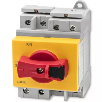 Qoltec 52611 Līdzstrāvas atdalītājs ar bloķēšanas funkciju | Galvenais slēdzis | 1200V | 32A | 8kV | 4P