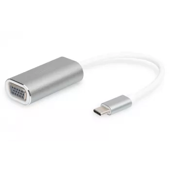 DIGITUS DA-70837 VGA adapter uz USB 3.0 Type-C, alumīnija korpuss, 1080p FHD