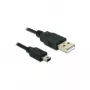 USB kabelis DeLOCK 82311 USB 2.0 3m USB A - Mini-USB B Melns
