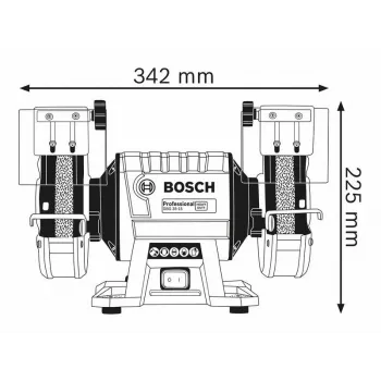 Galda slīpmašīna FI 150/20 mm 350W GBG 35-15 BOSCH