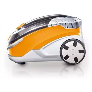 Putekļsūcējs cilindriskais THOMAS Aqua + Pet & Family 1.8 L — sausā un mitrā tīrīšana, 1700 W, oranžs/pelēks