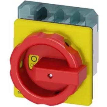 Siemens 3LD2504-1TL53 4P Sarkans, Dzeltens - Avārijas izslēgšanas slēdzis
