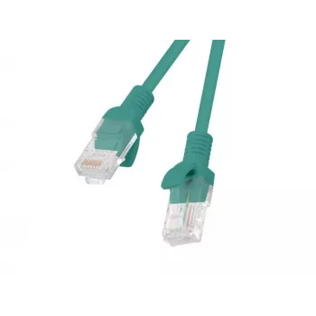 PATCHCORD Cat.6 UTP 1,5m Zaļš FLUKE PASSED LANBERG 10-PACK