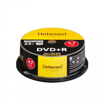 Intenso DVD+R 4.7GB 16x Printable 25 gab. kastītē