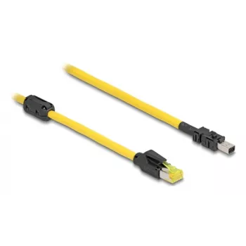 Tīkla kabelis DeLOCK 81250 Melns Dzeltens 1m Cat6