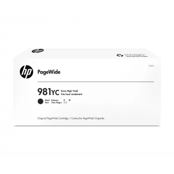 HP 981YC oriģinālā tintes kasetne melna Extra High Yield PageWide – 21 000 lappušu