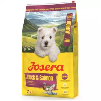 JOSERA Mini Junior Duck & Salmon sausā barība suņiem 900 g