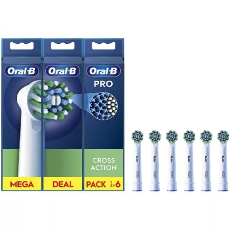 Oral-B EB50RX CrossAction rezerves birstes galviņas (6 gab.)