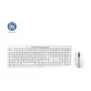 CHERRY Stream Desktop bezvadu tastatūra un pele, QWERTZ, balta