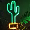 Dekoratīvā neona gaisma MANTA SNL07GNT Cactus Green Yellow, neona zīme