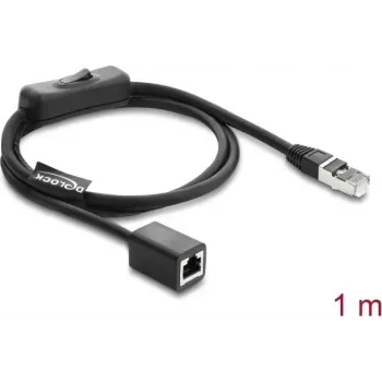 Tīkla kabelis DELOCK RJ45 ST < BU ar slēdzi Cat.6 F/UTP 1 m