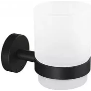 tesa 40566-00000-00 MOON BLACK Zobu birstes glāze lipīga Melna (matēta), satinēts stikls