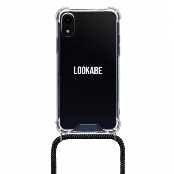 Coros LOO004 vāciņš iPhone XR 15,5 cm (6,1 collu) Melns Caurspīdīgs