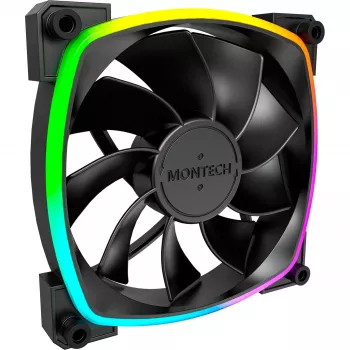 Montech RX120 PWM 12 cm ventilators Melns 720-1760 RPM Rifle gultnis