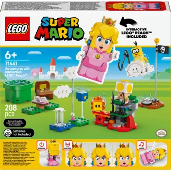 Konstruktors LEGO 71441 Super Mario interaktīvā Princese Pīča figūra, saderīga ar LEGO sistēmu