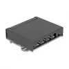 DELOCK Mini Desktop RJ45 4-port Cat.6A ekranēts sadalītājpaneļa metāla korpuss melns, 90×22×93 mm