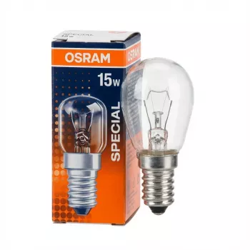 Osram spuldze bumbas forma 15W caurspīdīga 230V E14