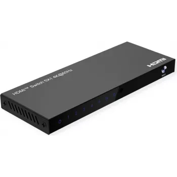 ROLINE HDMI Switch 5 portu 4K60Hz HDCP2.3+ IR tālvadība (14.01.3618)
