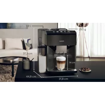 Siemens EQ.500 TQ518RX3 kafijas automāts, pilnībā automātiska espresso mašīna, 1.9 L