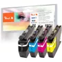 Peach Multi Pack ar mikroshēmu, saderīgs ar Brother LC-3217VALP